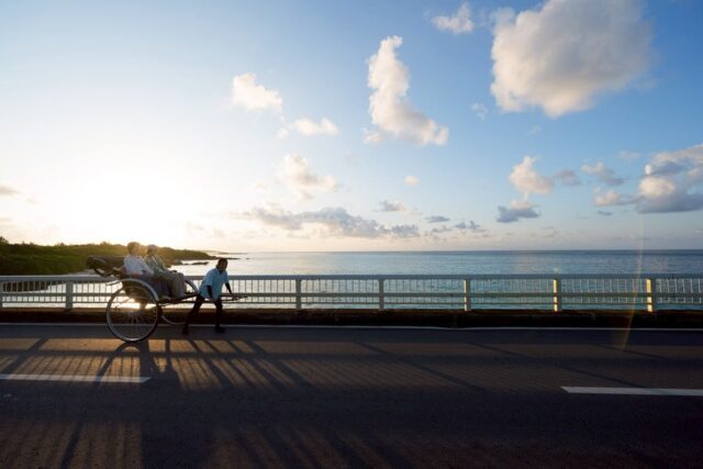 宮古島 人力車 サンセット