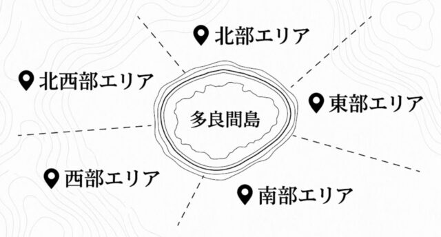 多良間島　ダイビングエリアマップ